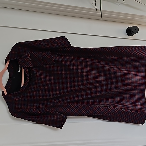 Trina Turk | Plaid Delilah Dress | Red | 14 | NWT - Picture 3 of 11